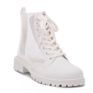 Vinyl Combat Booties